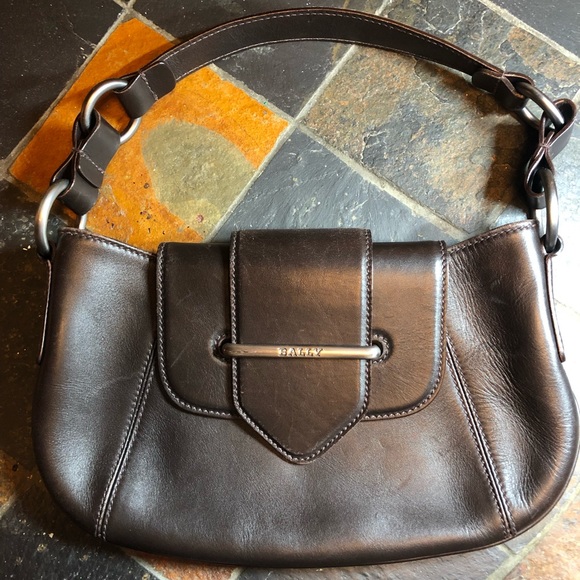 Bally Bags Authentic Bally Brown Leather Handbag Poshmark